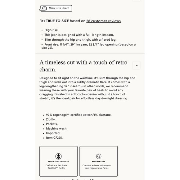 High Rise Flare Jeans Ecru Cream Denim J.Crew ’96 Flare Stretch Women 29 NWT - Picture 9 of 14